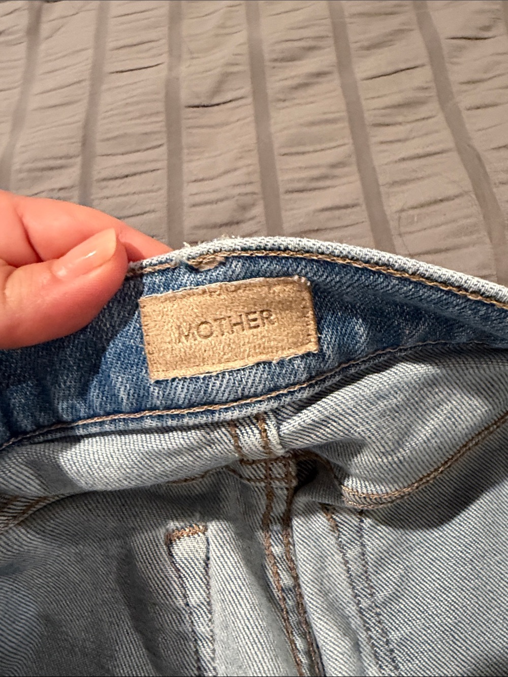 MOTHER Light Wash Women’s Flared Jeans - Light Blue - Picture 3 of 5